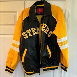 NFL Steelers Black and Yellow Bomber Jacket Vintage never worn